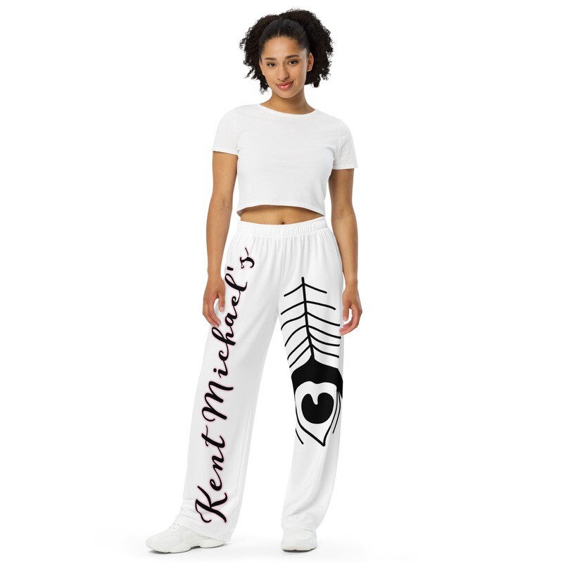 KM - All-over print unisex wide-leg pants