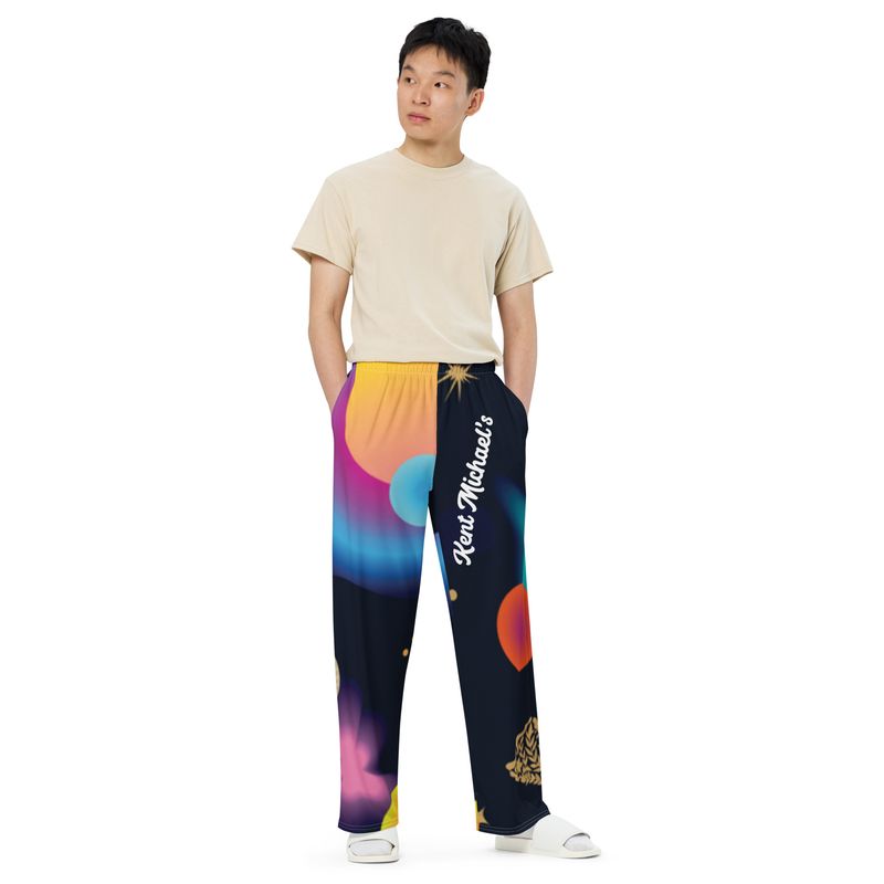Km- All-over wide-leg pants