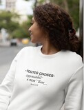 Sweatshirt Blanc &quot;Romains 8:28&quot;