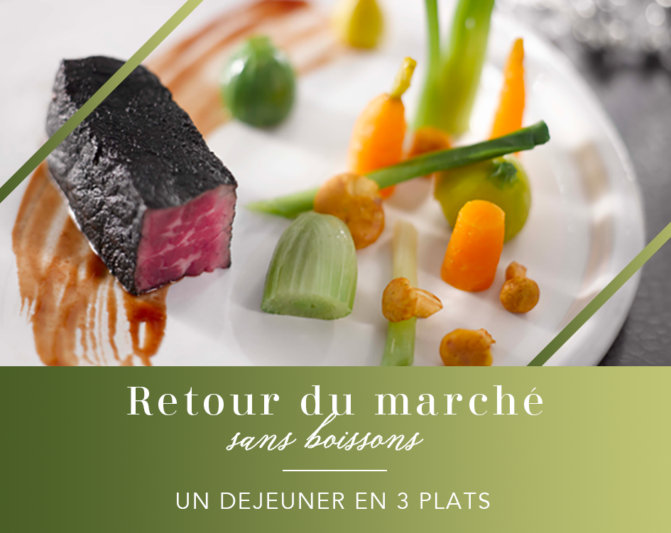 Retour du Marché : un déjeuner en 3 plats (pour 2 personnes)
