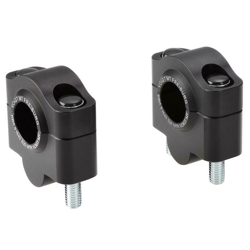 Voigt Lenkererhöhung für 22mm Lenker ABE, Farbe: Schwarz