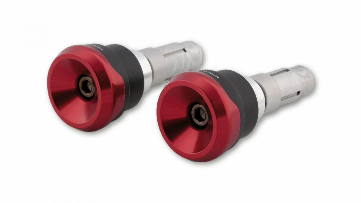 Highsider Lenkergewichte mit Spiegelaufnahme, Farbe: 161-0592 Rot