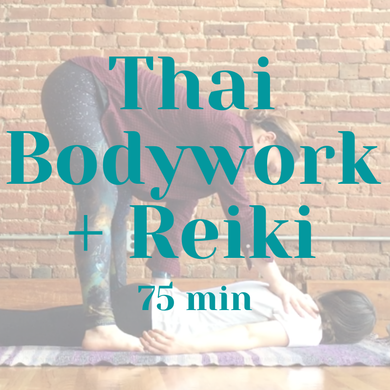 75 Minute Thai Bodywork + Reiki