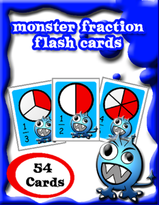 Monster Fractions Card Game