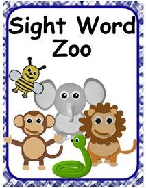 Sight Word Zoo