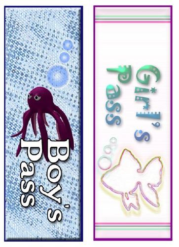Bathroom and Hall Passes - Set 3