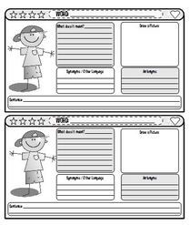 Vocabulary Journal Templates