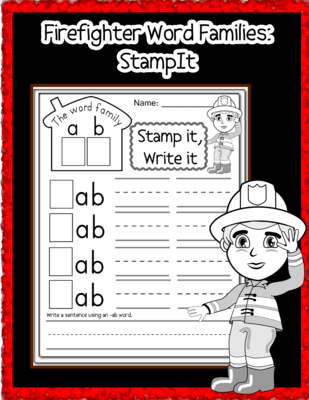 Firefighter Word Families: StampIt
