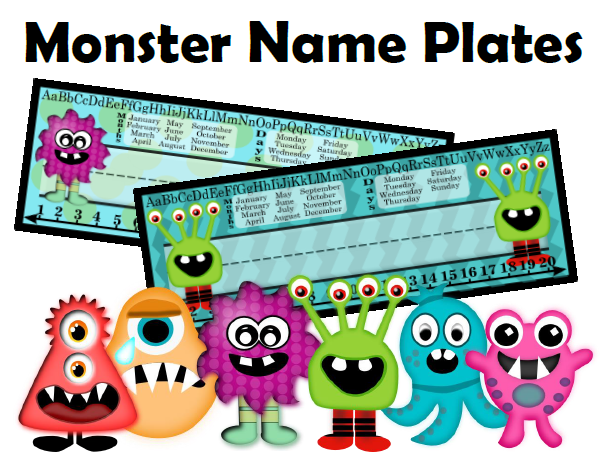 Monster Name Plates