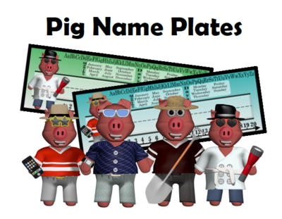 Pig Name Plates