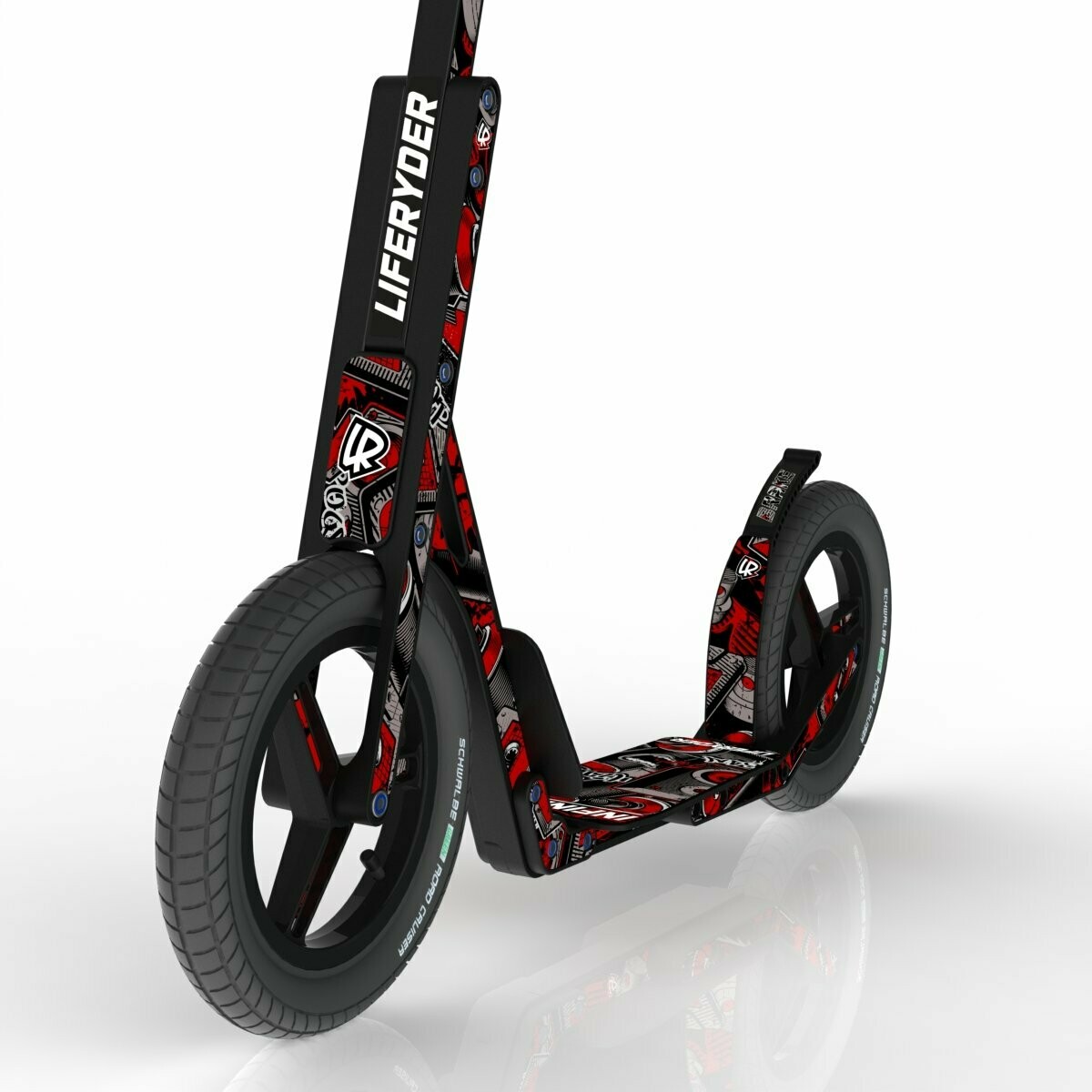LIFERYDER Best Kids Big Wheel Scooter Red Mist