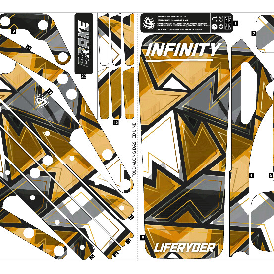 24ct Gold (stickers only)