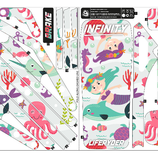 Mermaids & Dolphins (stickers only)