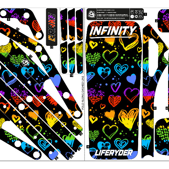 Rainbow Hearts (stickers only)