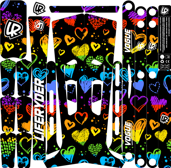 Rainbow Hearts (Stickers Only)