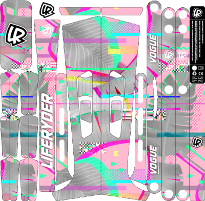 Pink Glitch (Stickers Only)