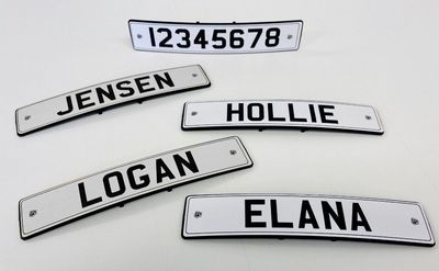 Personalised Mini Reg Plate