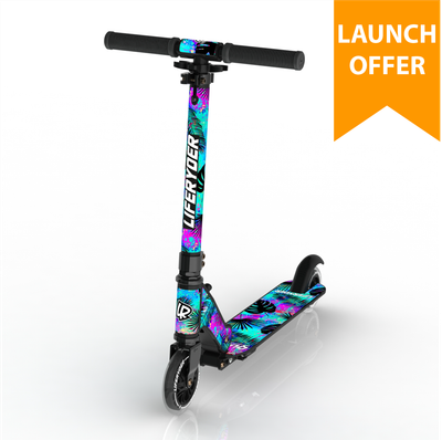 LIFERYDER QUEST two-wheel scooter for kids aged 5–12 with small wheels and lightweight frame.