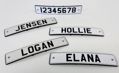 Personalised Mini Reg Plate Personalised Mini Reg Plate
