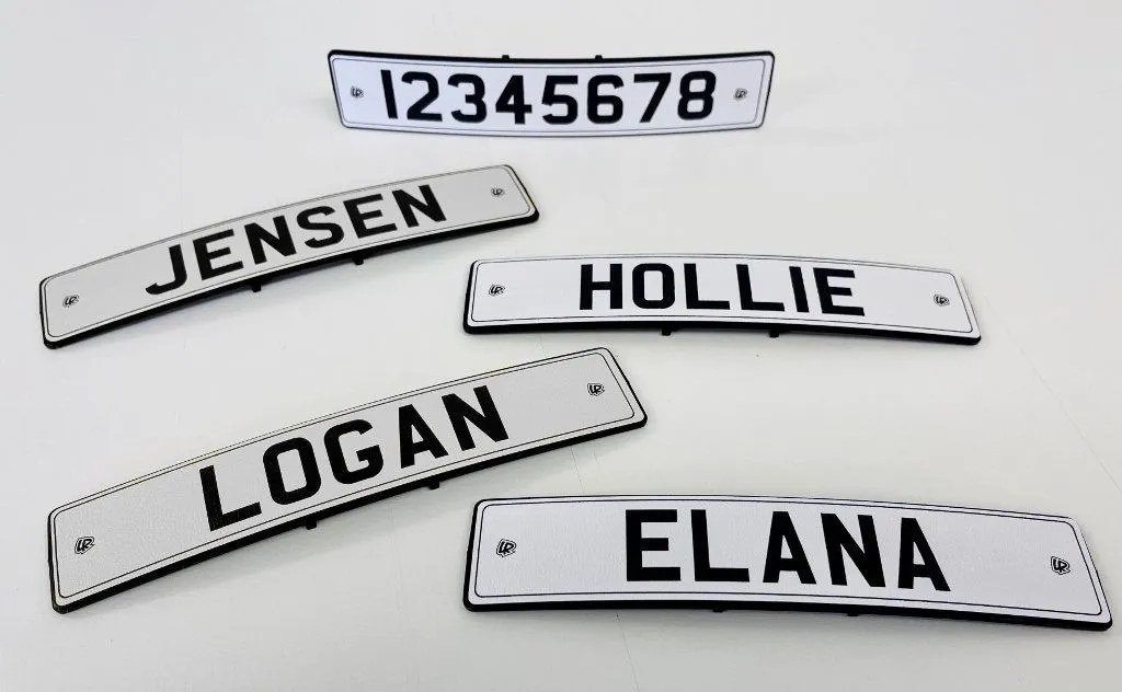 Personalised Mini Reg Plate