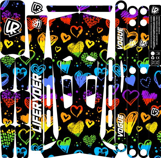 Rainbow Hearts (Stickers Only)