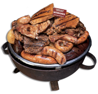 Parrillada con interiores