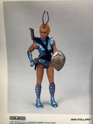 Vintage SECTAURS Original Prototype photo, Stellara insect figure