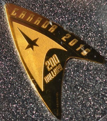 Star Trek™ Delta 2016 Gold Coin - 50th Anniversary - 200$ Canada - 99,99% Proof w/ WOODEN CASE &amp; COA!