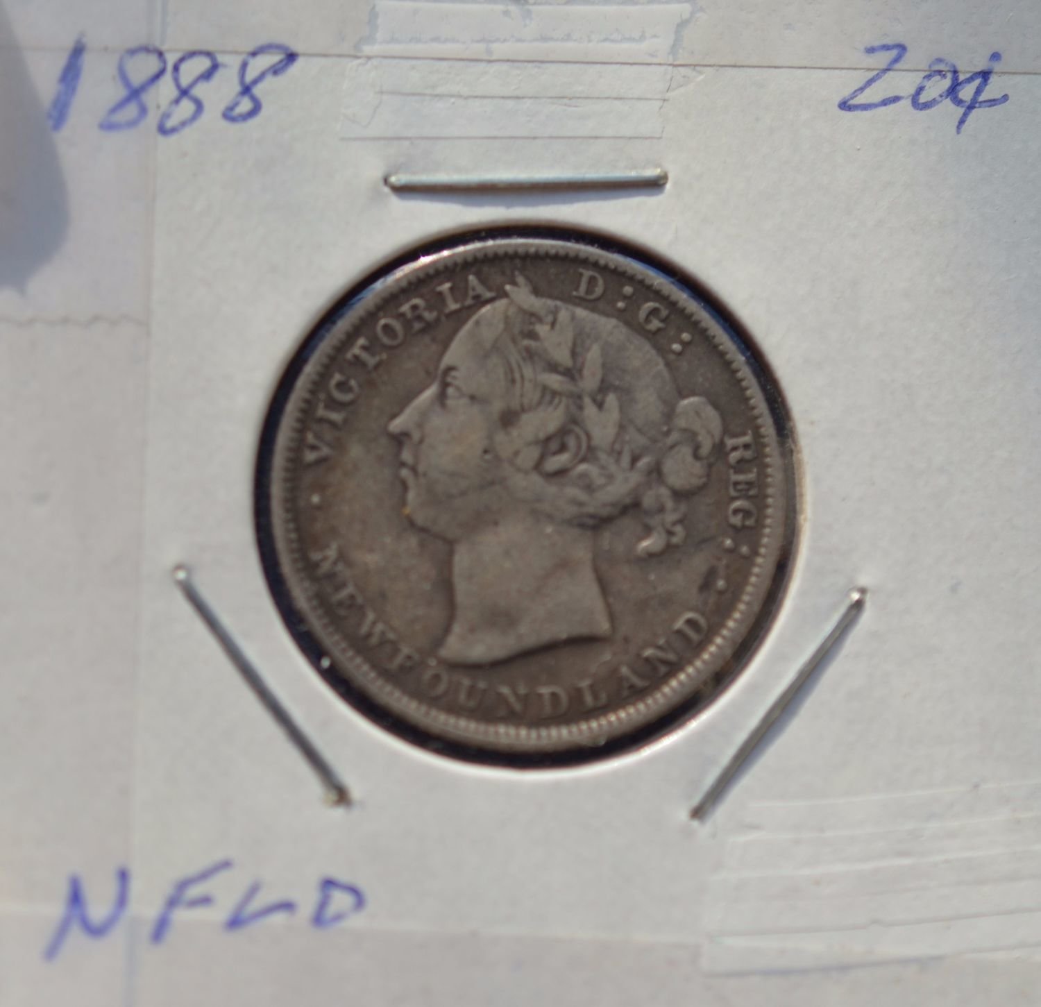 NEWFOUNDLAND 1888 20 CENTS