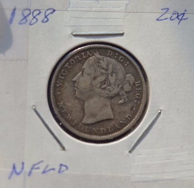 NEWFOUNDLAND 1888 20 CENTS