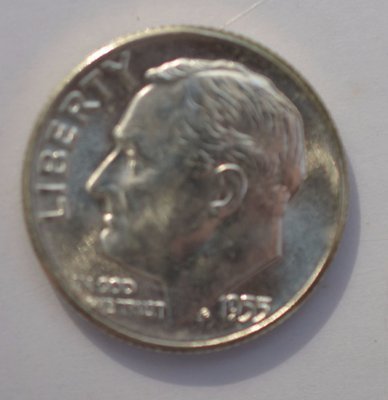 BU 1955-P Roosevelt Silver Dime