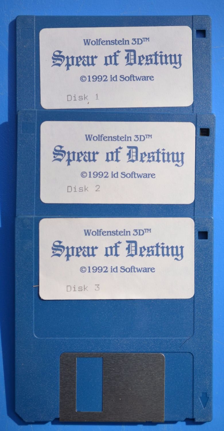 Wolfenstein Spear of Destiny Original PC Game 3.5&quot; disk