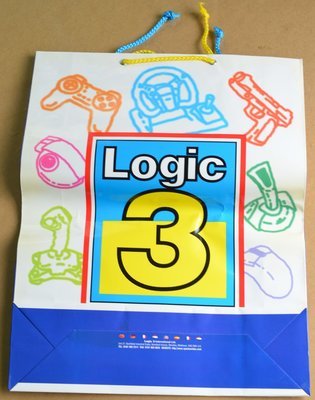 Logic3 Bag with blue and yellow string handles