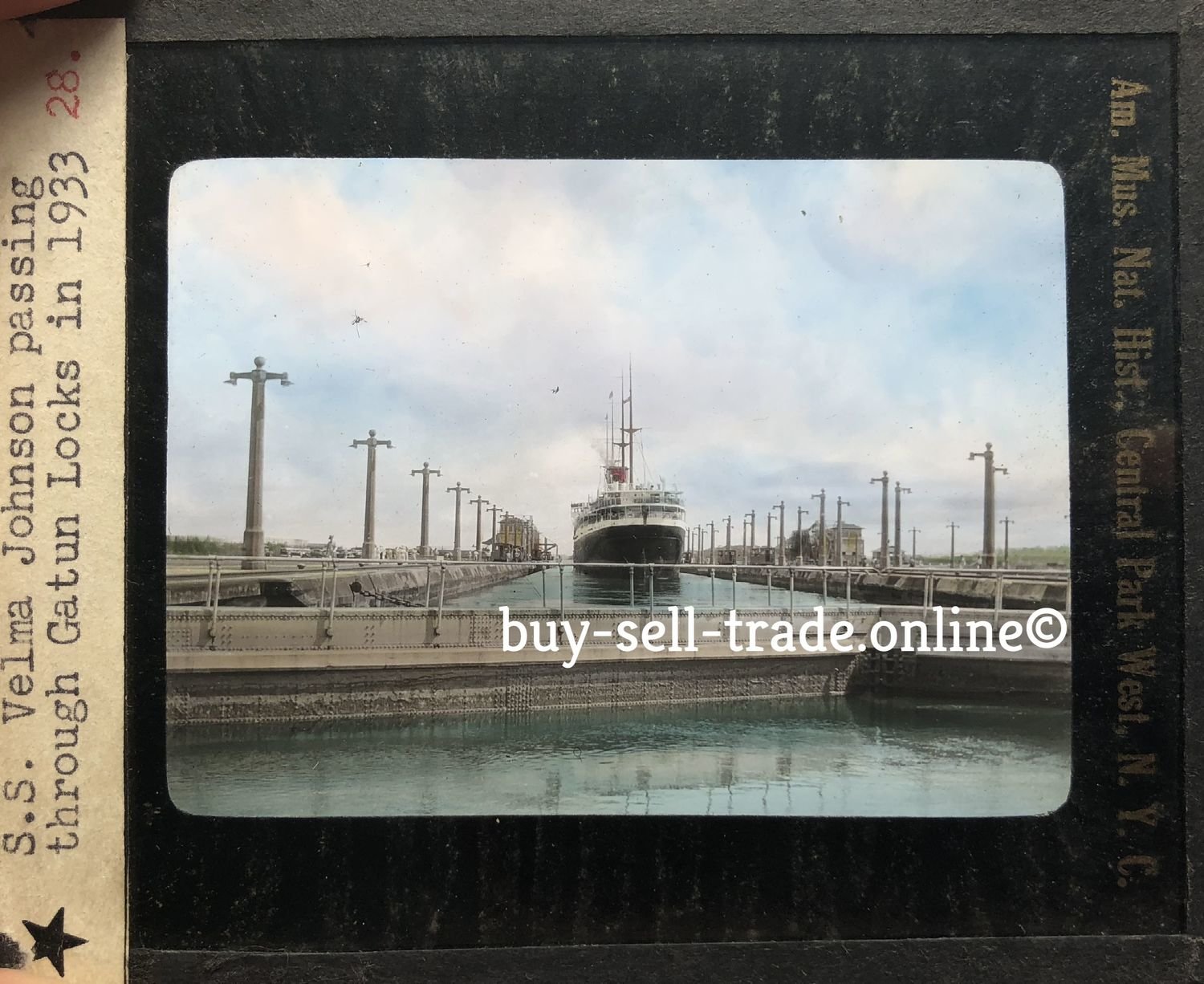 Magic Lantern Glass Panama Gatun Locks