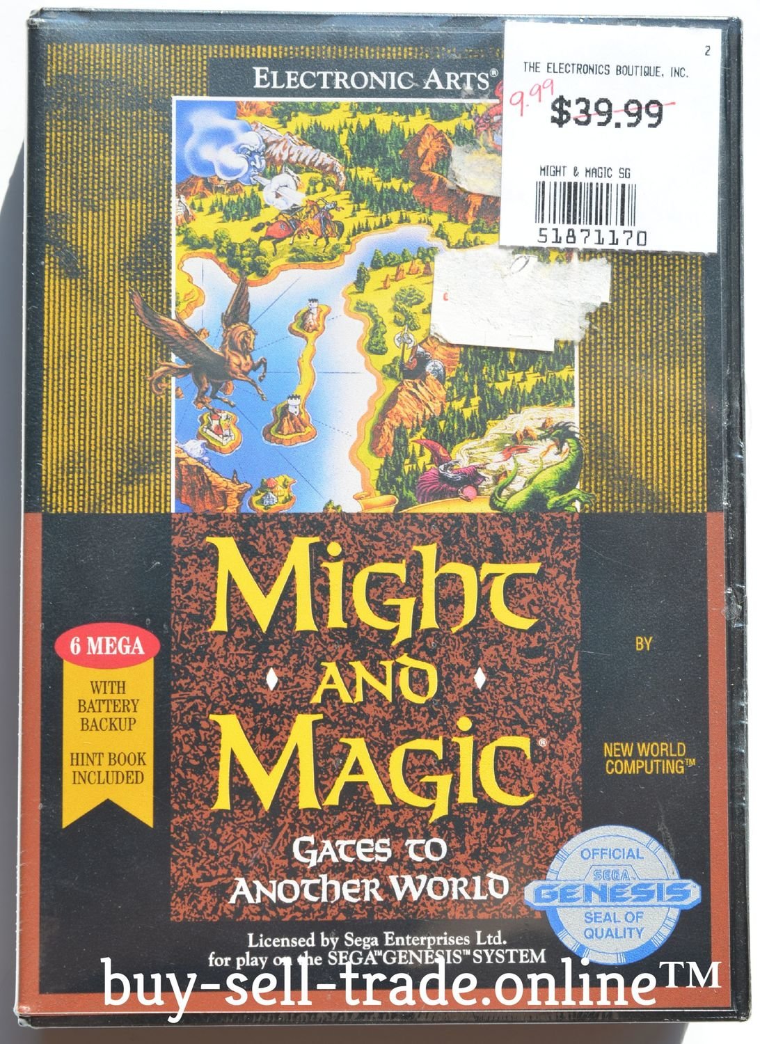 Might &amp; Magic: Gates to Another World - Sega Genesis Brand New Sealed