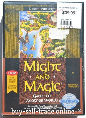 Might &amp; Magic: Gates to Another World - Sega Genesis Brand New Sealed