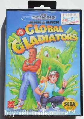 Brand New Mick &amp; Mack As The Global Gladiators Sega Genesis