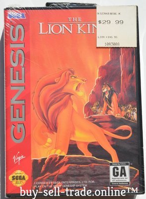 Lion King (Sega Genesis, 1994) Brand New Factory Sealed​