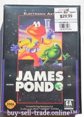 James Pond 3: Operation Starfish (Sega Genesis 1993) *BRAND NEW* Factory Sealed!