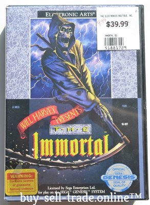 THE IMMORTAL SEGA GENESIS BRAND NEW SEALED WILL HARVEY 1991