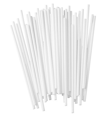 Набор пластиковых палочек 15 см. 50 штук. Цвет белый