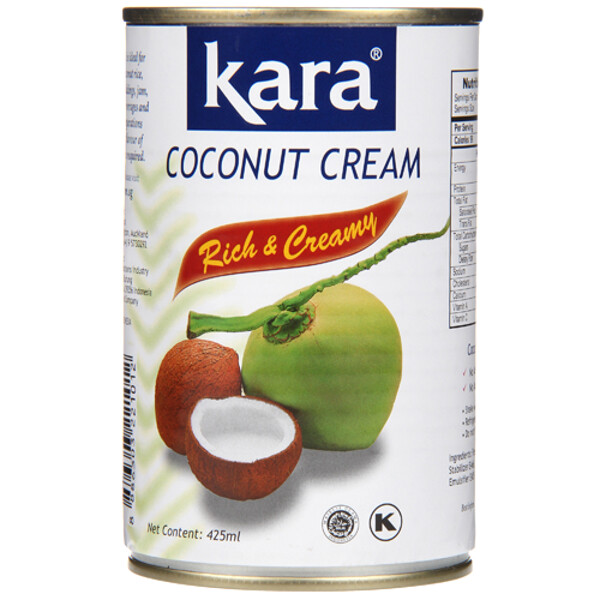 Кокосовые сливки Kara для взбивания жирность 25% 400мл