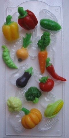 Пластиковая форма для шоколада Овощное ассорти