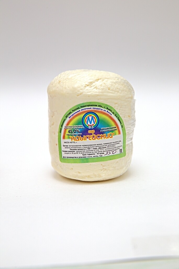Сыр Адыгейский (деликатесный)	1,0 кг пленка пищевая