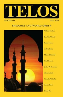 Telos 188 (Fall 2019): Theology and World Order - Institutional Rate
