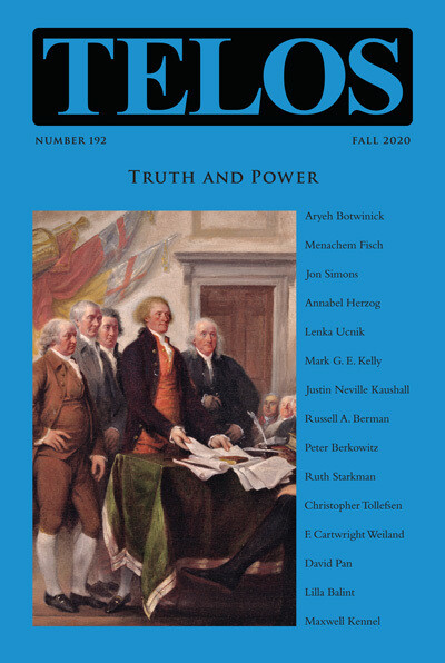 Telos 192 (Fall 2020): Truth and Power - Institutional Rate