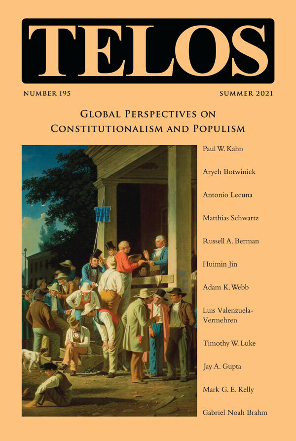 Telos 195 (Summer 2021): Global Perspectives on Constitutionalism and Populism