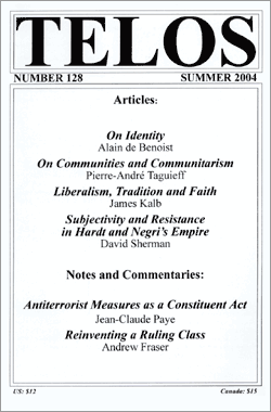 Telos 128 (Summer 2004)