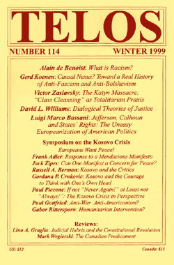 Telos 114 (Winter 1999)