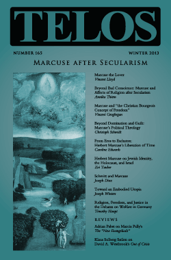 Telos 165 (Winter 2013): Marcuse after Secularism  - Institutional Rate